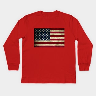 Historic 30-Star U. S. Flag Kids Long Sleeve T-Shirt